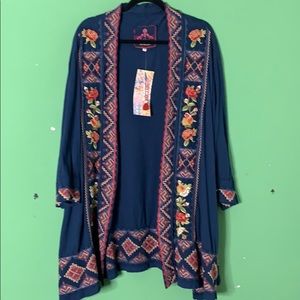 Johnny Was Embroidered Kimono
